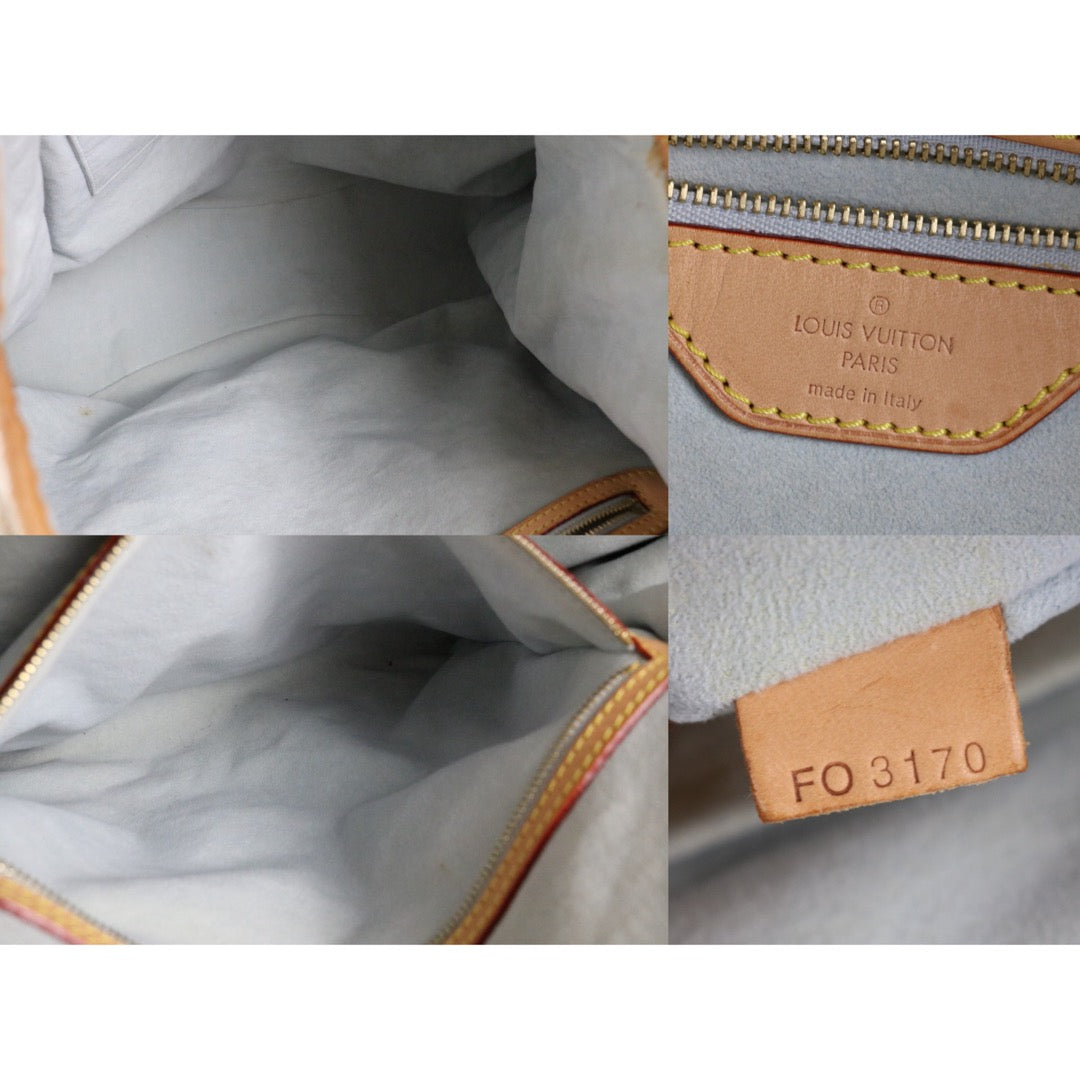 Include Entrupy Certificate of Authenticity｜Good ( Rank AB) ｜  Louis Vuitton Monogram Denim  Sunshine Blue Tote Bag Shoulder Bag  ｜S26010906