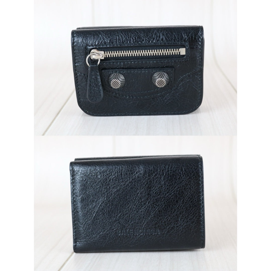Excellent（Rank SA）｜Full Set Balenciaga Le City  Calfskin Mini Wallet Black ｜S25101609