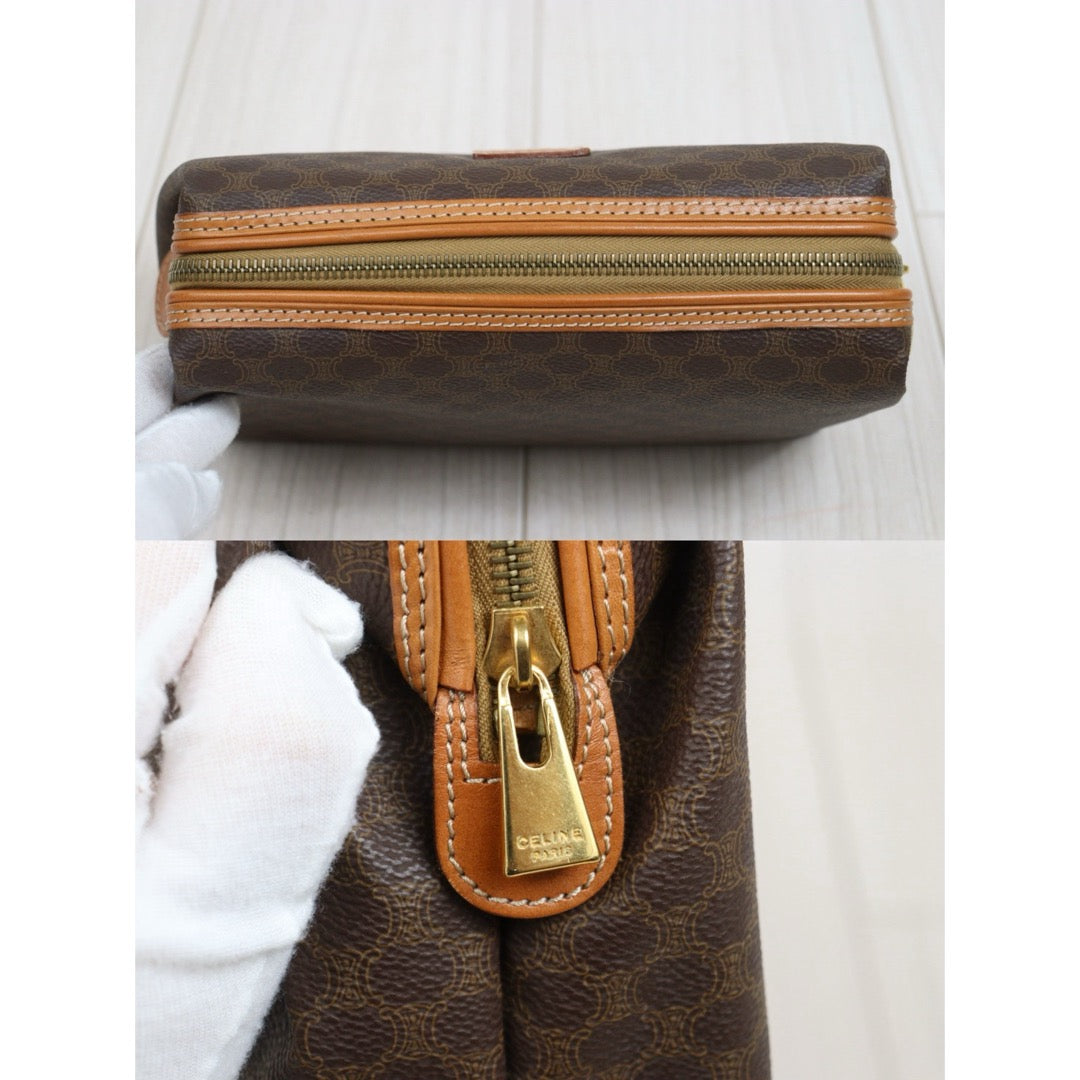 Include Entrupy Certificate of Authenticity｜Good ( Rank AB)｜ CELINE Macadam Pouch ｜26052604