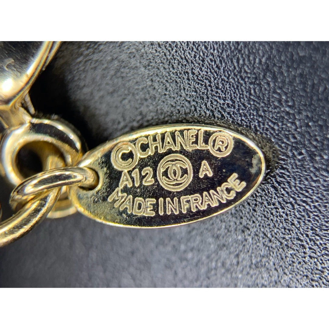 Very Good ( Rank A) ｜ CHANEL Coco Mark  Pearl Rhinestone  Necklace｜V25090507