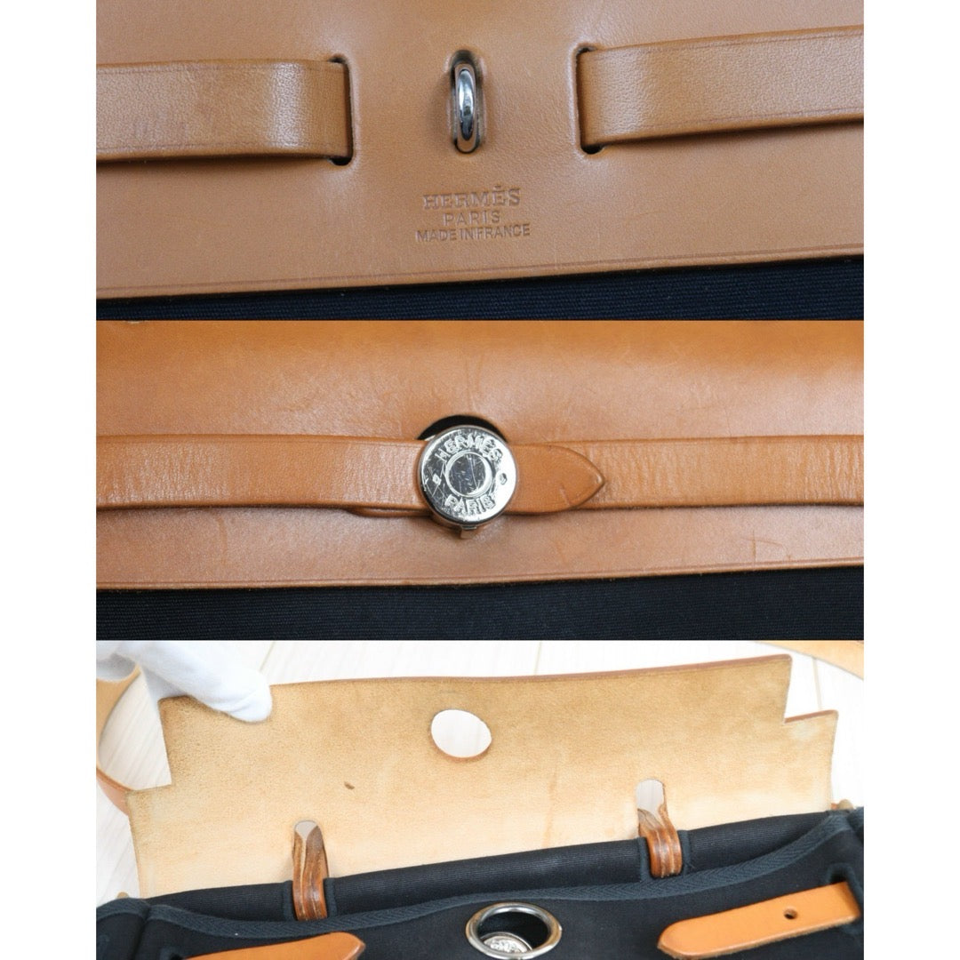 Include Entrupy Certificate of Authenticity｜Good ( Rank AB)｜ HERMES Herbag PM  Shoulder Bag□E Stamp Made in 2017 Year ｜26082001