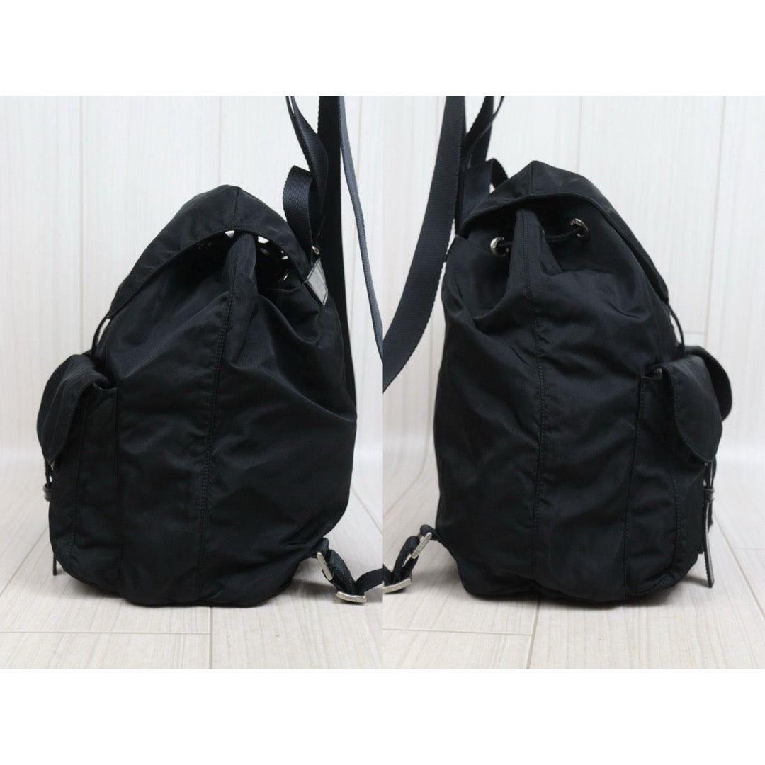 Include Entrupy Certificate of Authenticity｜Good ( Rank AB) ｜Prada  Nylon Black Backpack Medium｜26062602