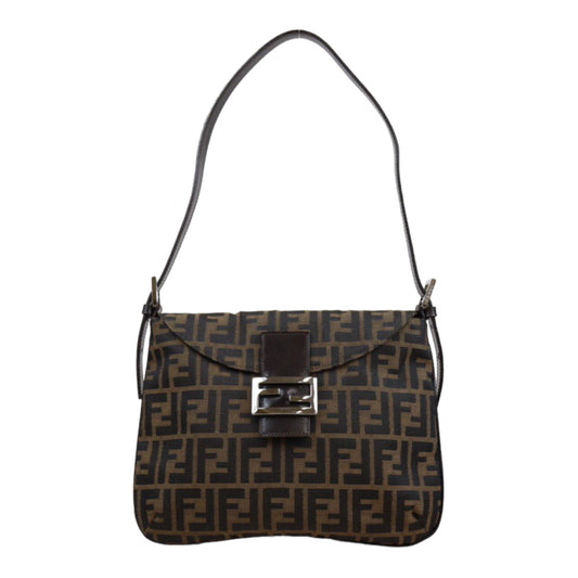 Rank A｜ FENDI Zucca Mamma Shoulder Bag ｜Q24030505