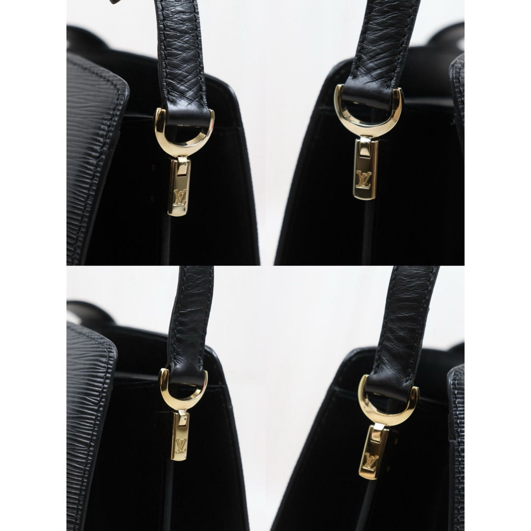 Include Entrupy Certificate of Authenticity｜Good ( Rank AB)｜ Louis Vuitton Epi Capucines Shoulder Bag Black｜26051307