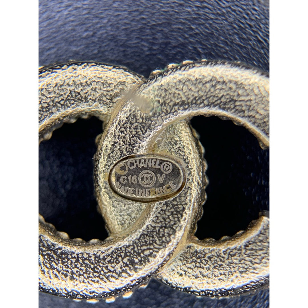 Include Authentic Detective Certificate of Authenticity｜Very Good ( Rank A) ｜CHANEL C16V COCO Mark Pearl Earrings Made In 2016Year｜S26031014