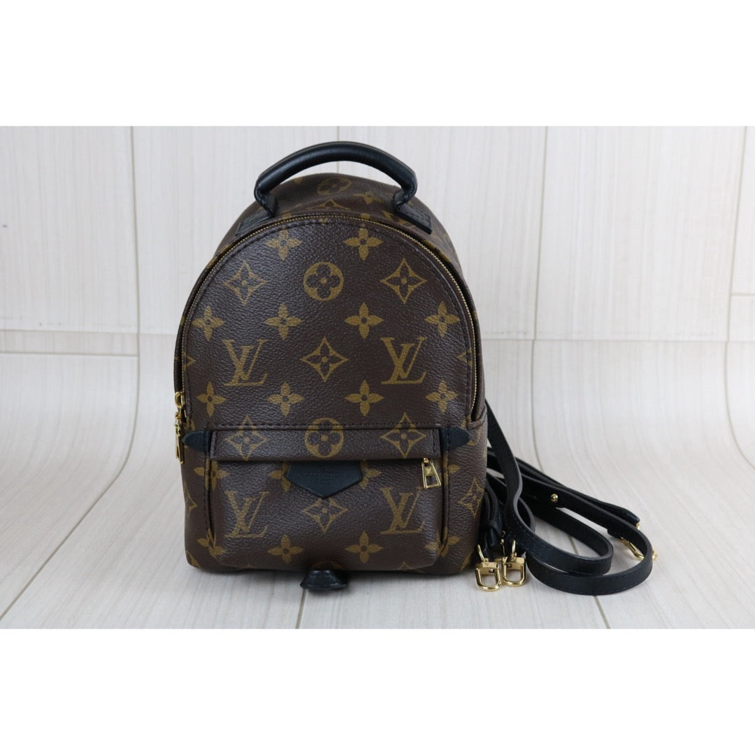 Include Entrupy Certificate of Authenticity｜Very Good ( Rank A)｜  Louis Vuitton Monogram Coated Canvas Mini Palm Springs Backpack｜S26072607