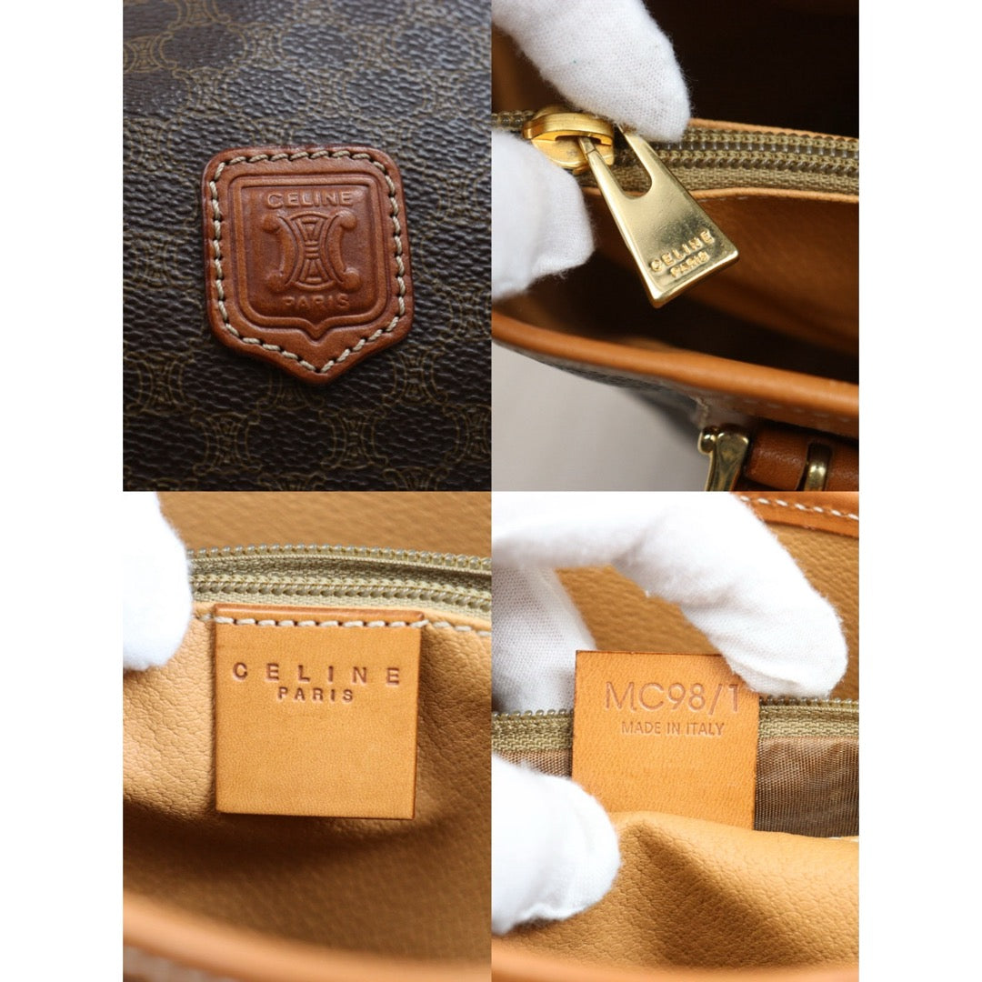 Include Entrupy Certificate of Authenticity｜Very Good ( Rank A) ｜CELINE Macadam Tote Bag  ｜26031906