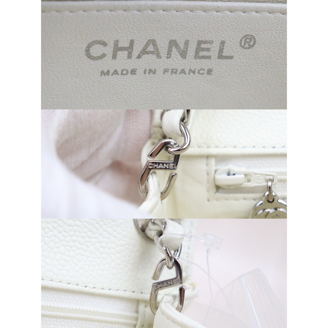 Very Good ( Rank A)｜ CHANEL  Caviar Skin Square 17 Shoulder Bag Made In 2005～2006Year ｜P24061141