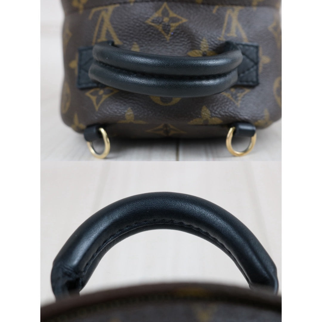Include Entrupy Certificate of Authenticity｜Good ( Rank AB)｜  Louis Vuitton Monogram Coated Canvas Mini Palm Springs Backpack｜X26052602