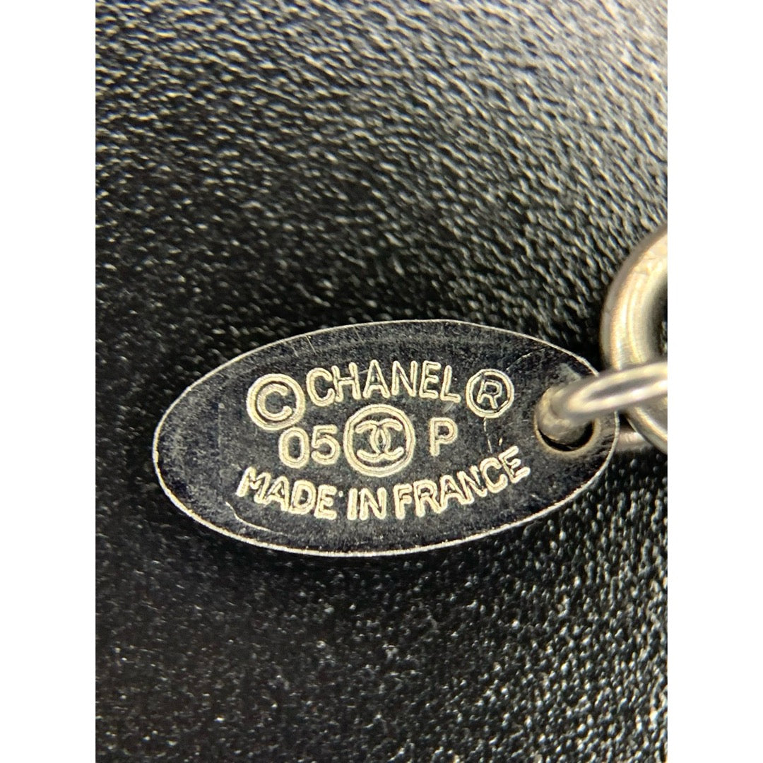 Very Good ( Rank A) ｜CHANEL COCO Mark  Pattern Necklace Graphite Gray Made In 2005 Year｜V25070202