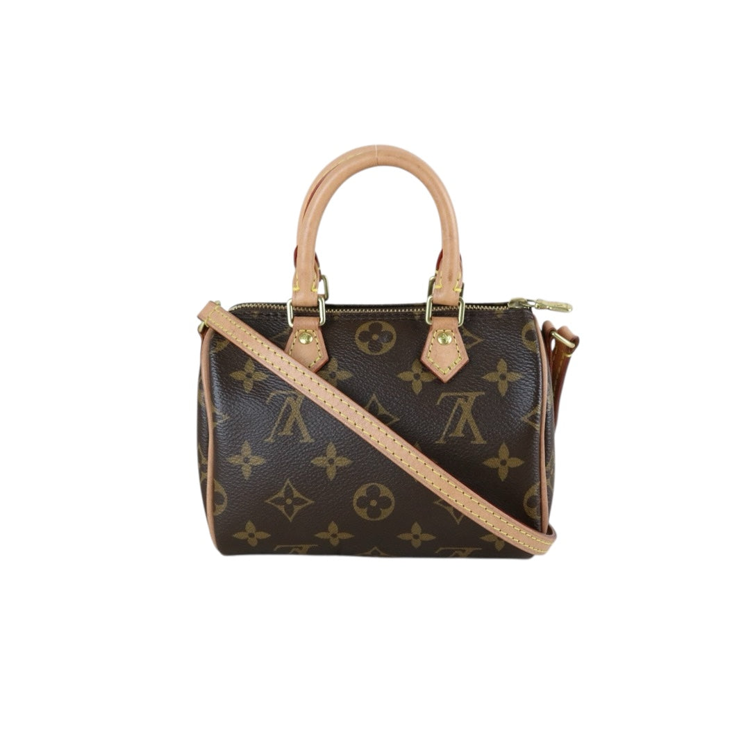 Good ( Rank AB)｜LV Monogram Nano Speedy  Shoulder Bag｜S25070604