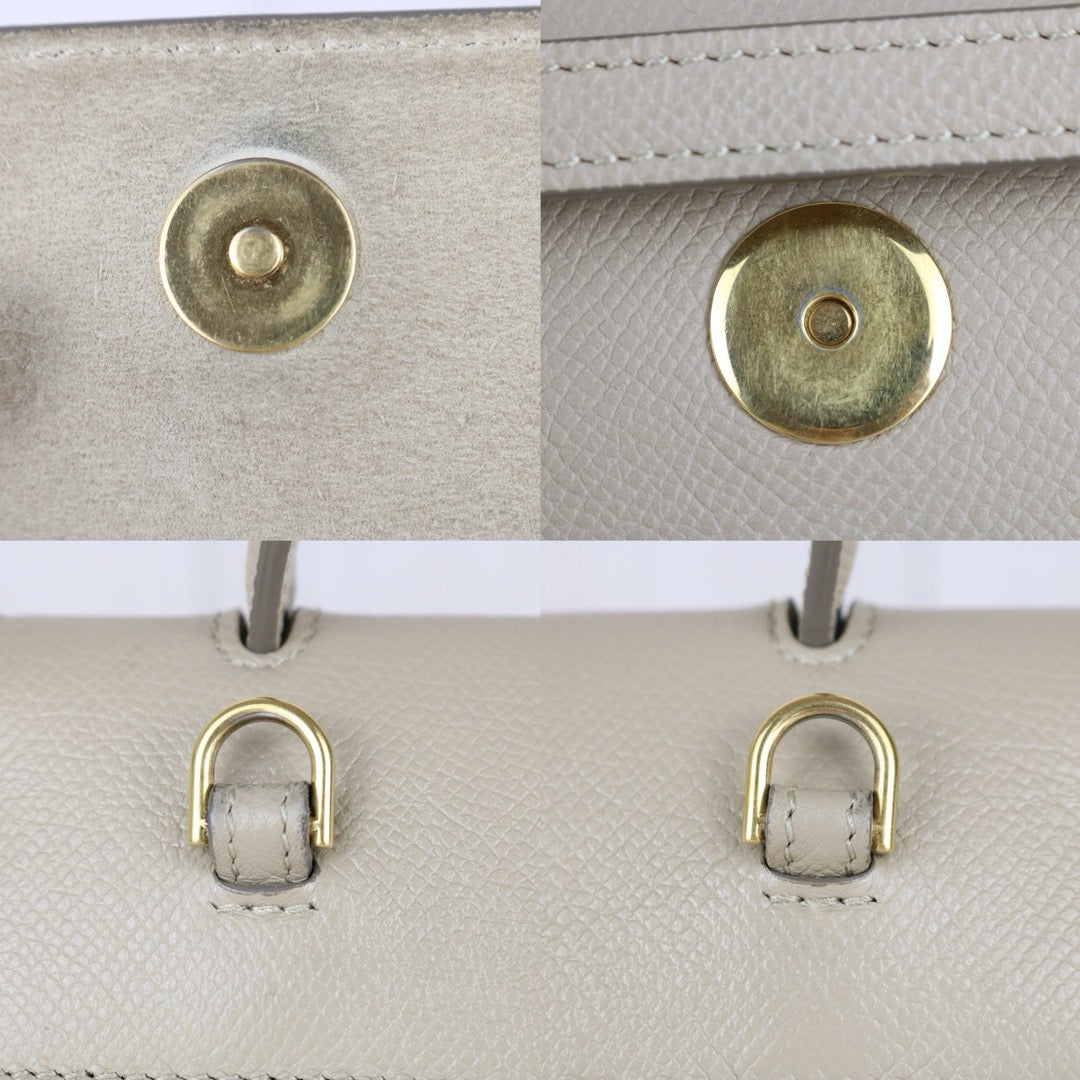 Very Good ( Rank A)｜CELINE Leather Calf Belt Nano Handbag Shoulder Bag Beige｜B25041506