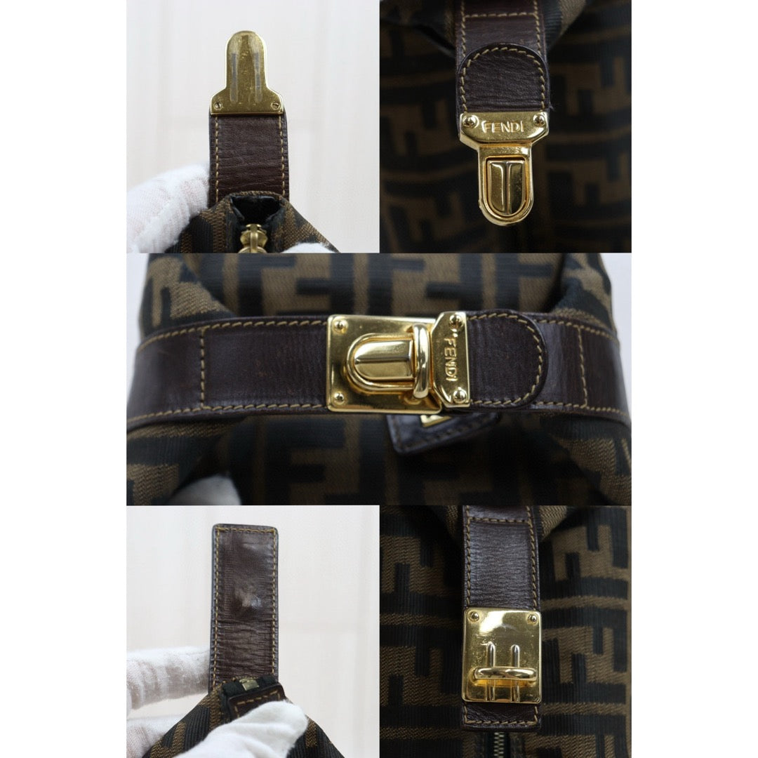 Good ( Rank AB)｜ FENDI PM Zucca Handbag ｜25052209