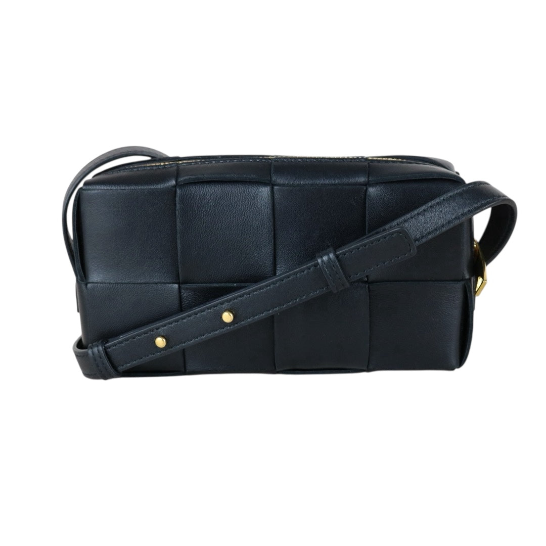 Very Good ( Rank A)｜ Bottega Veneta Lamb Skin Belt Cassette Shoulder Black IC Chips Model ｜S25103006