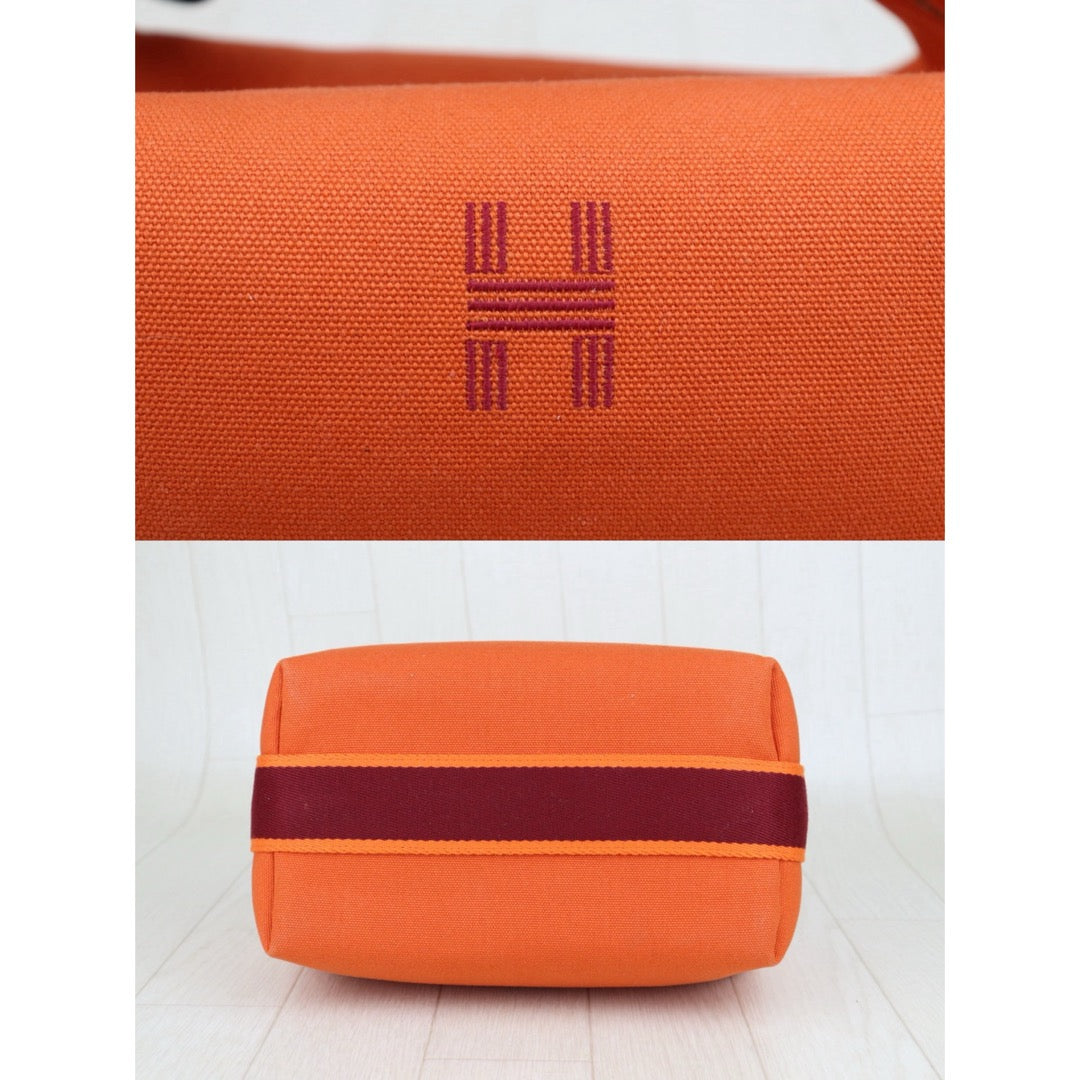 Very Good ( Rank A) ｜ HERMES Bride-A-Brac Canvas Orange Handbag｜S25081014