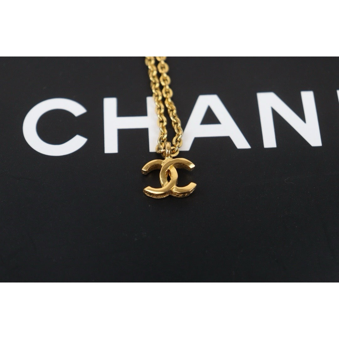 Good ( Rank AB) ｜CHANEL COCO 24K Gold Plated Necklace  ｜24100415