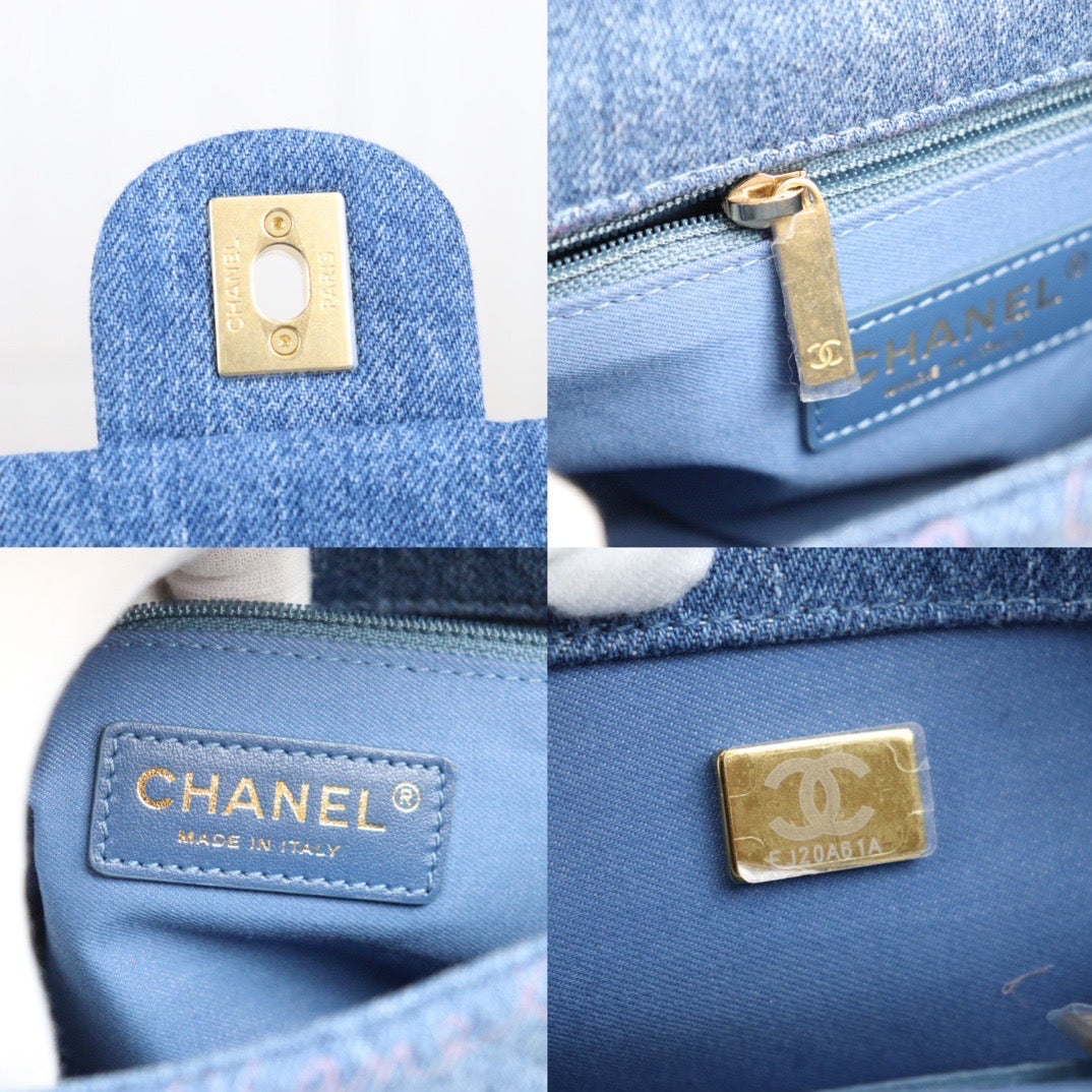 Rank A ｜ CHANEL Denim Small Flap Chain Shoulder ｜23102819