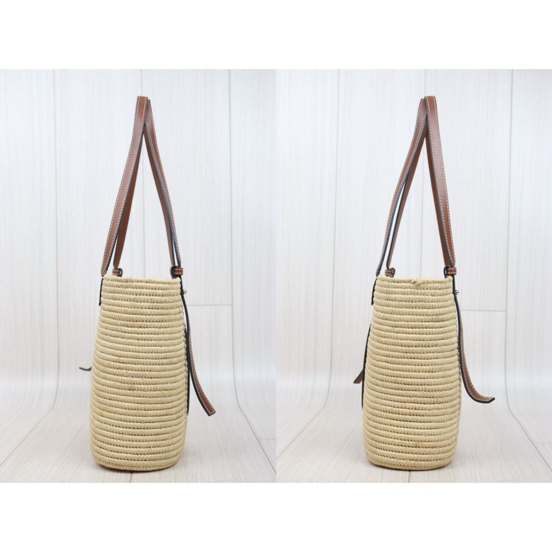 Good ( Rank AB)｜ LOEWE Straw  Basket Handbag Shoulder Bag ｜P25062701