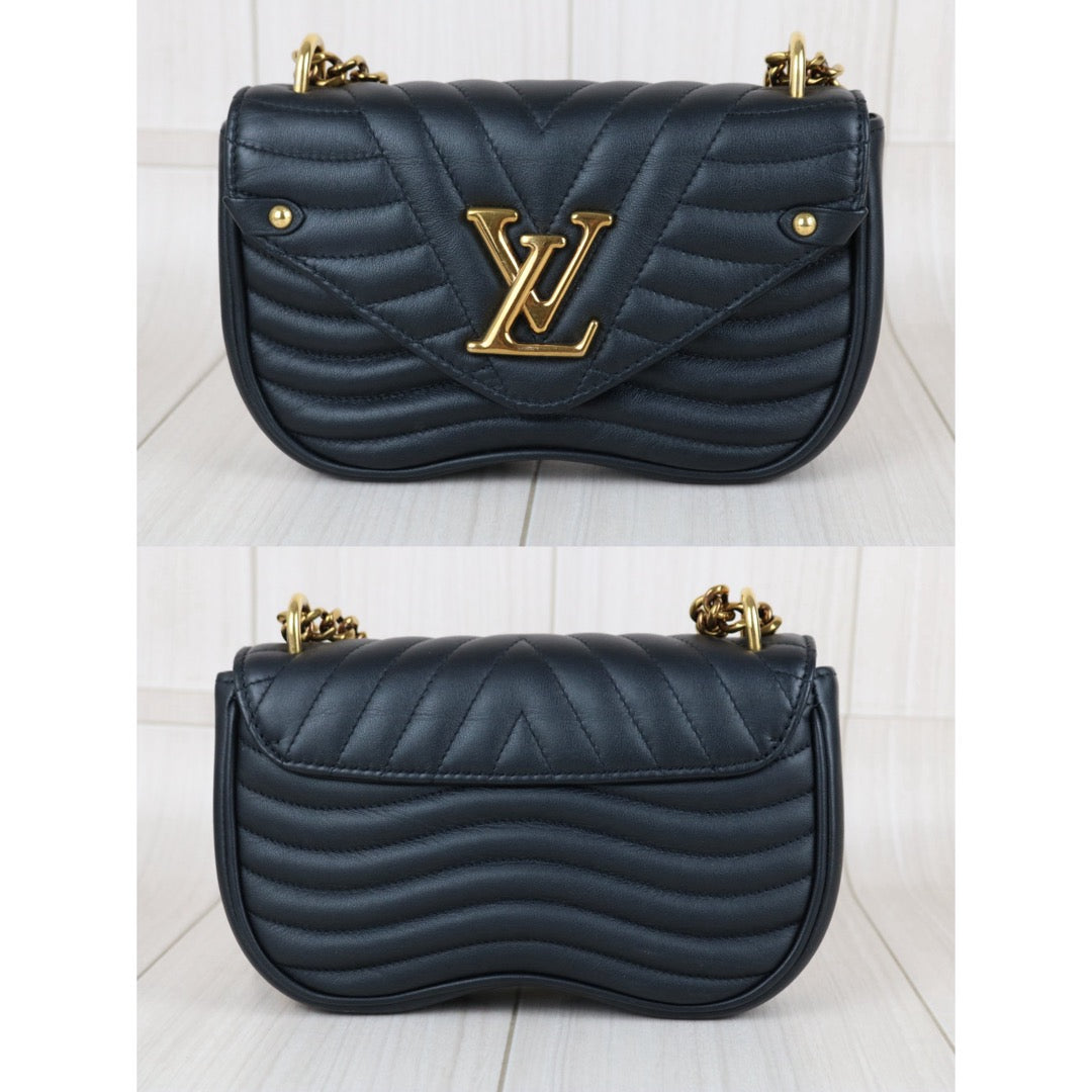 Include Entrupy Certificate of Authenticity｜Very Good ( Rank A)｜ Louis Vuitton Calf Leather  New Wave Multi Pochette  Black｜S26060801