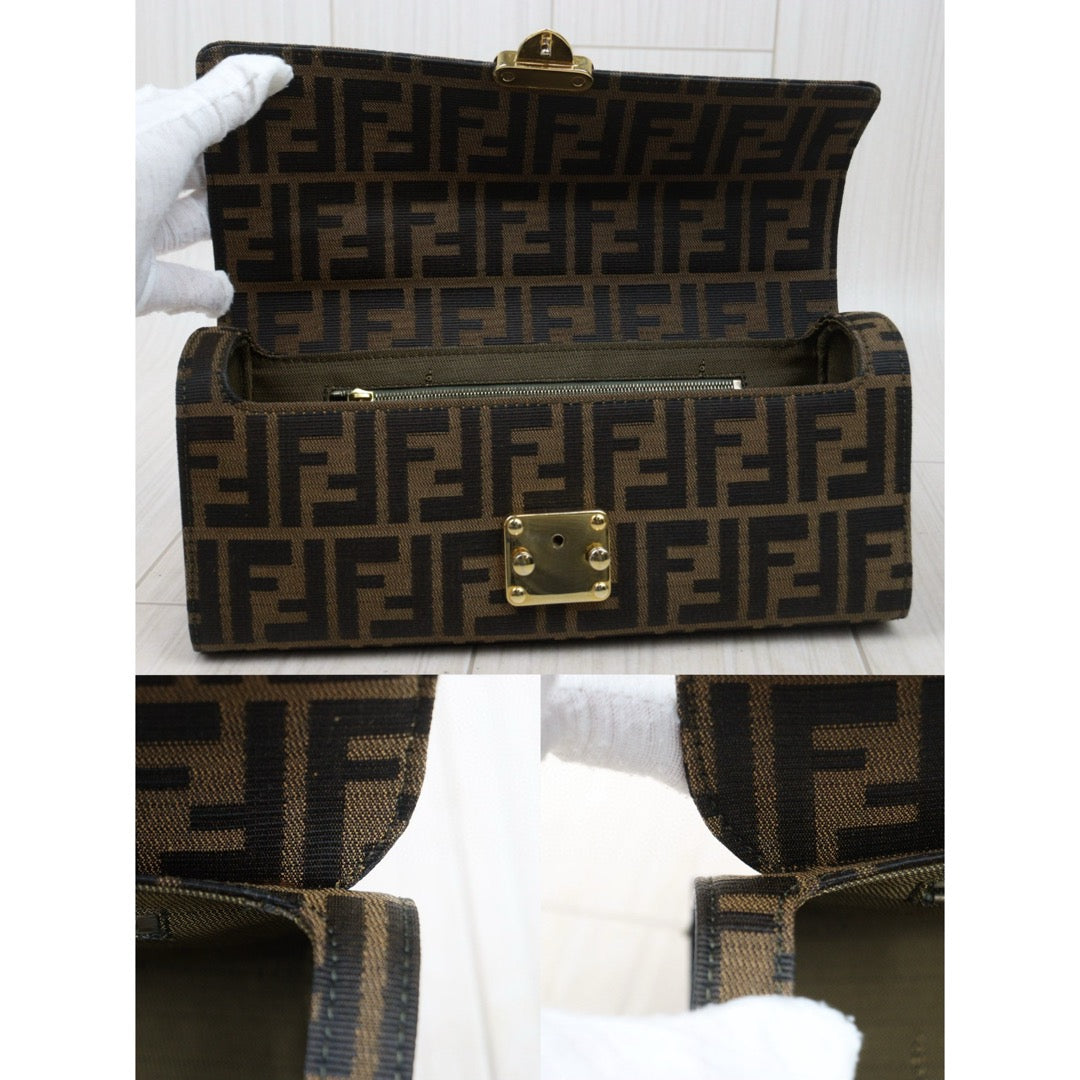 Very Good ( Rank A) ｜ FENDI Zucca HandBag With Shoulderstrap｜W24120908