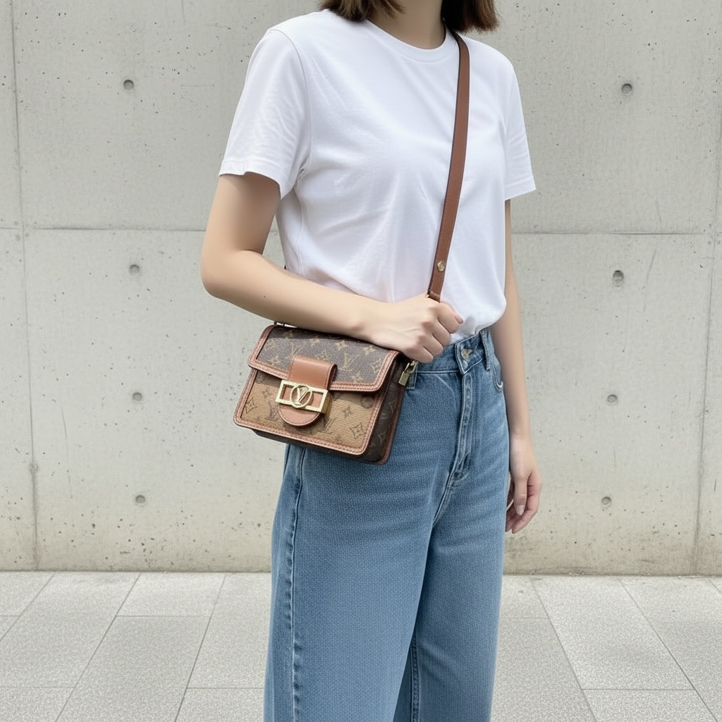 Include Entrupy Certificate of Authenticity｜Very Good ( Rank A) ｜Louis Vuitton Monogram Reverse Dauphine  WOC PM Shoulder Bag  IC Chips Model｜S26032904