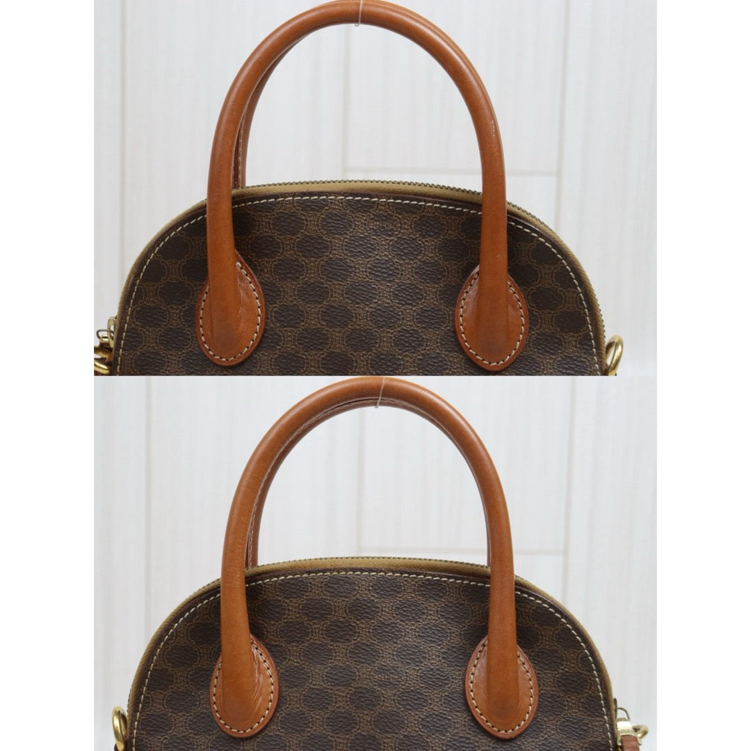 Include Entrupy Certificate of Authenticity｜Good ( Rank AB) ｜CELINE Macadam Handbag Shoulder Bag  ｜26062915