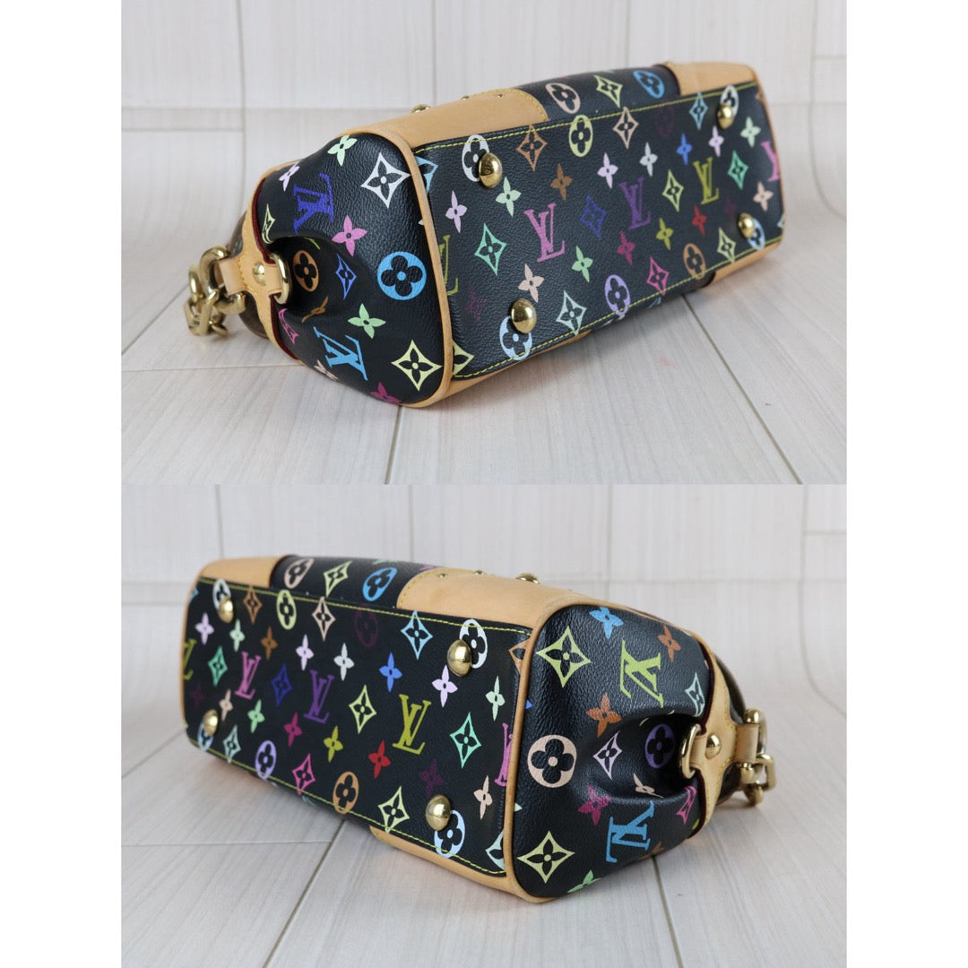Include Entrupy Certificate of Authenticity｜Good ( Rank AB)｜Louis Vuitton Monogram Takashi Murakam Multicolor Beverly MM HandBag｜S26080115