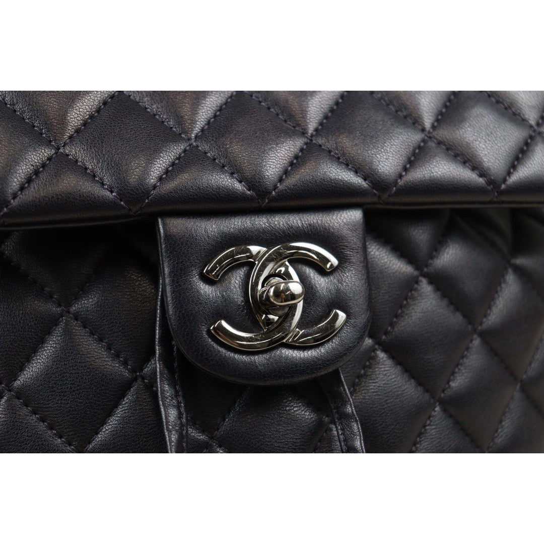 Very Good ( Rank A) ｜CHANEL Matrasse Lamb Skin Backpack Navy Close To Black Made in 2017 Year｜S24071433