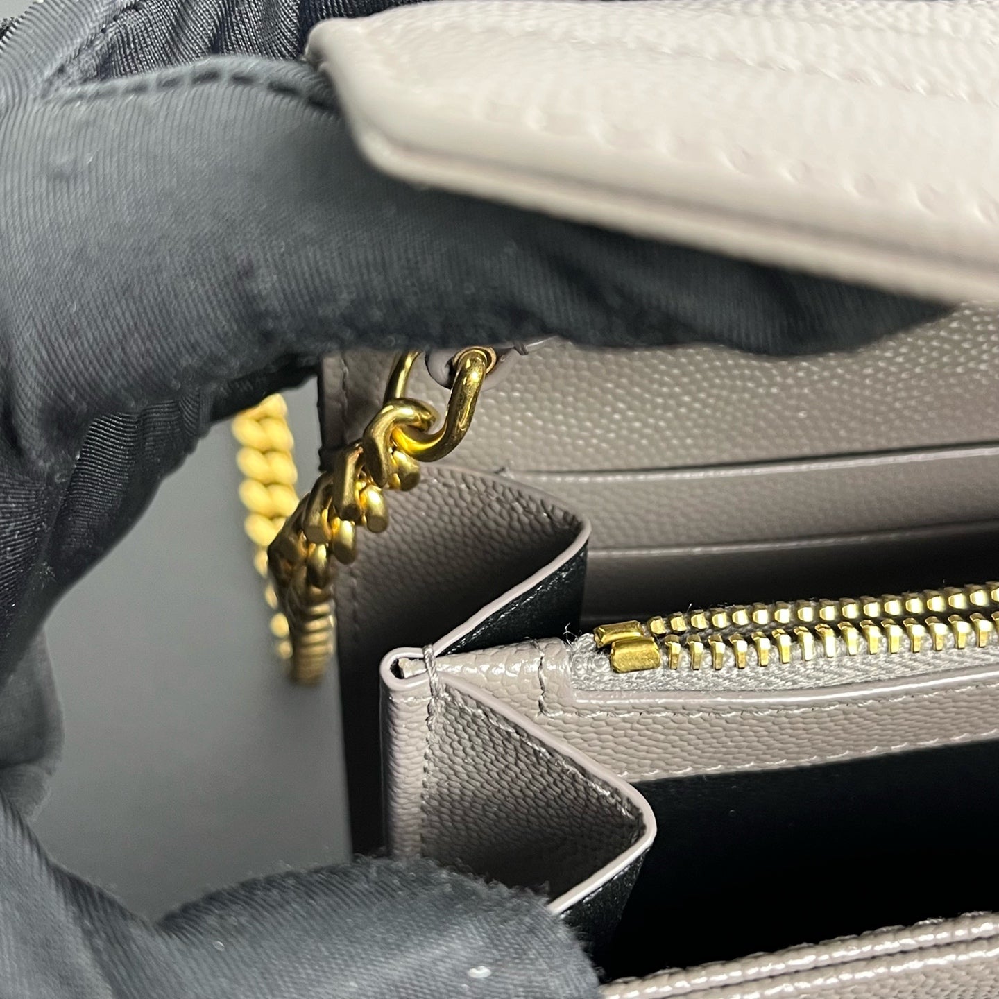 Saint Laurent YSL Caviar Skin Shoulder Bag