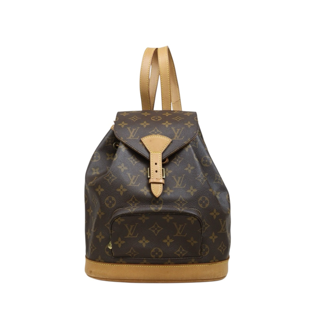 Include Entrupy Certificate of Authenticity｜Fair ( Rank B)｜ Louis Vuitton Monogram Montsouris MM Backpack｜25121904