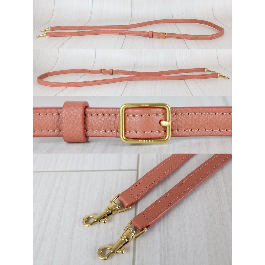 Very Good ( Rank A)｜CELINE Calf Leather Belt Pico Handbag Shoulder Bag Terracotta｜X25110603