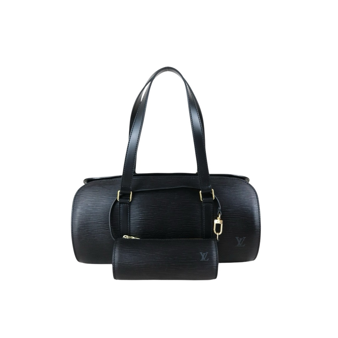 Include Entrupy Certificate of Authenticity｜Very Good ( Rank A)｜ Louis Vuitton Epi Soufflot Handbag Black｜S26042504