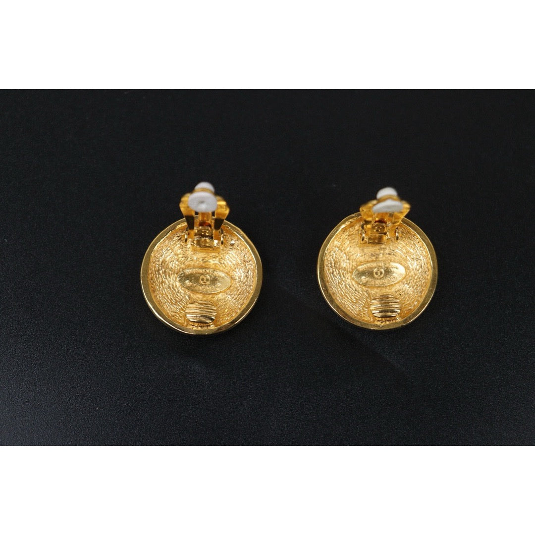 Very Good ( Rank A) ｜CHANEL Coco Mark Gold 24 Plated Earrings ｜S24112503