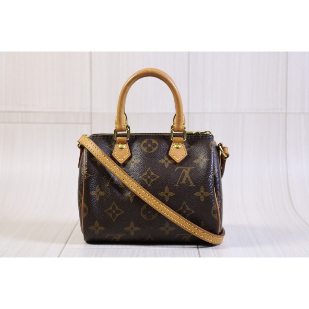 Rank AB ｜LV Monogram Nano Speedy  Shoulder Bag｜S24040405