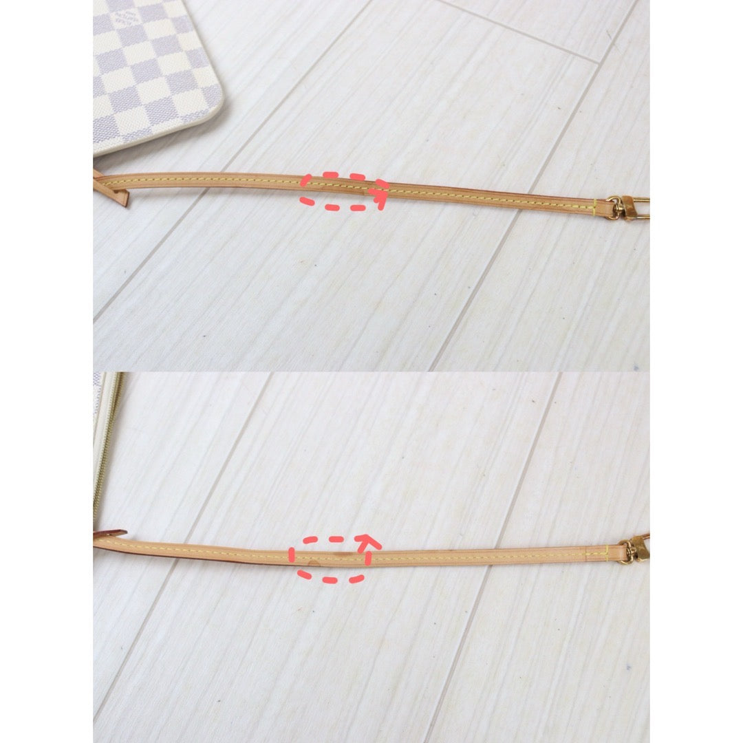 Rank AB ｜LV Damier Azur nevefull PM Shoulder Bag  With Pouch｜P24071107