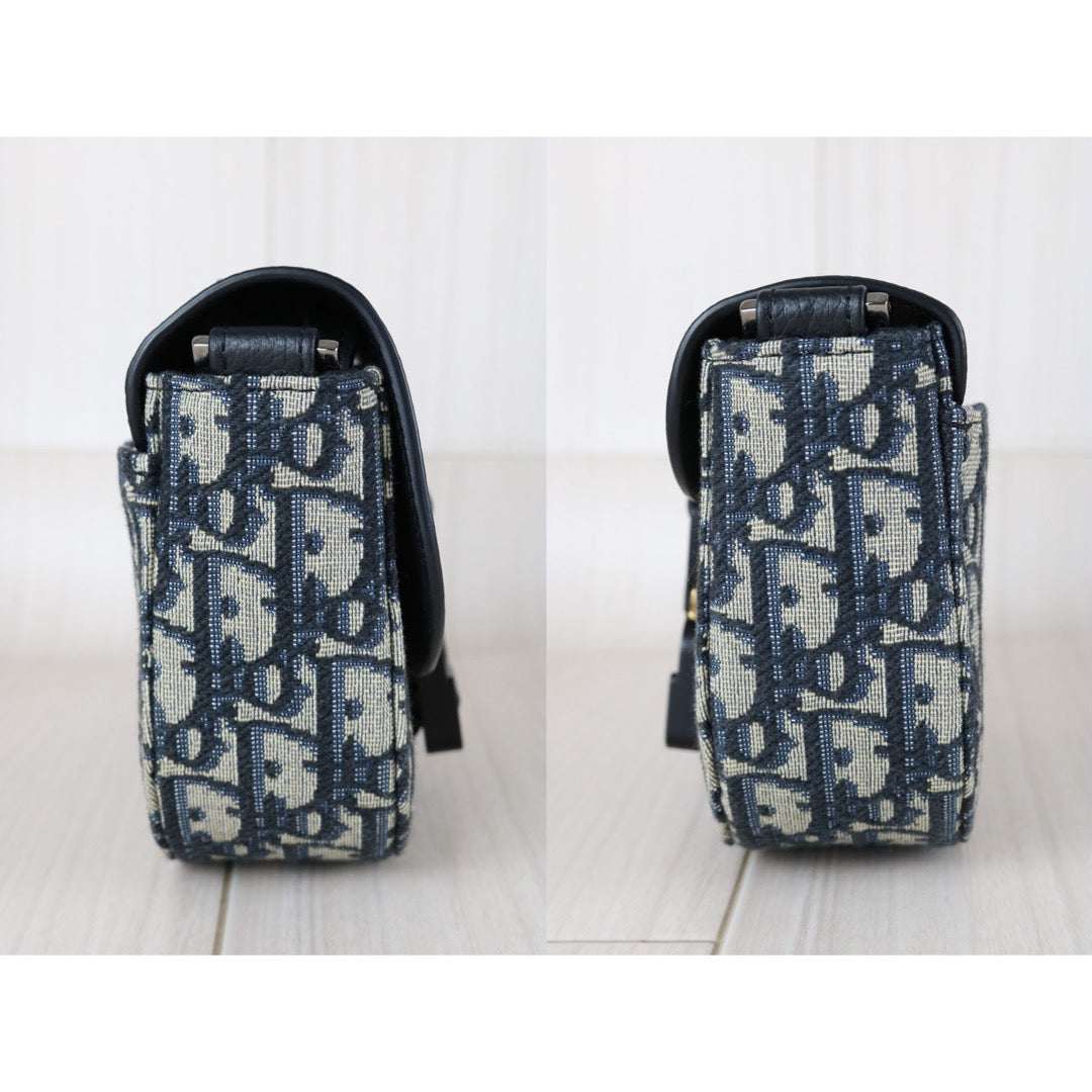 Very Good ( Rank A)｜   Dior Trotter Obilque Jacquard Mini Saddle Shoulder Bag ｜S25112904