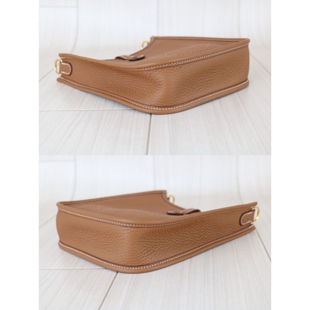 Excellent（Rank SA）｜ HERMES TC Leather  Evelyn 16 Shoulder Bag Golden Brown K Stamp Made In 2025 Year ｜S26030602