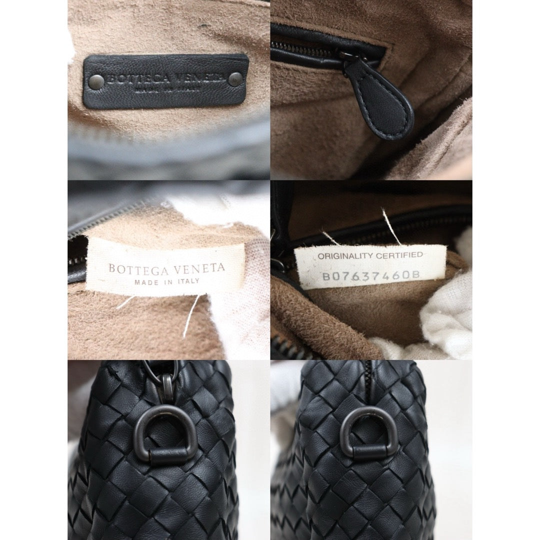 Very Good ( Rank A)｜ Bottega Veneta Lamb Skin Loop Camera Shoulder Bag Black｜S25032609