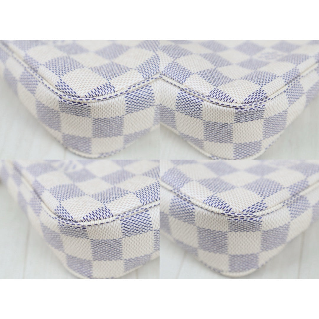 Include Entrupy Certificate of Authenticity｜Very Good ( Rank A)｜Louis Vuitton Azul Pochette Accessoires IC Chips Model｜S26072521