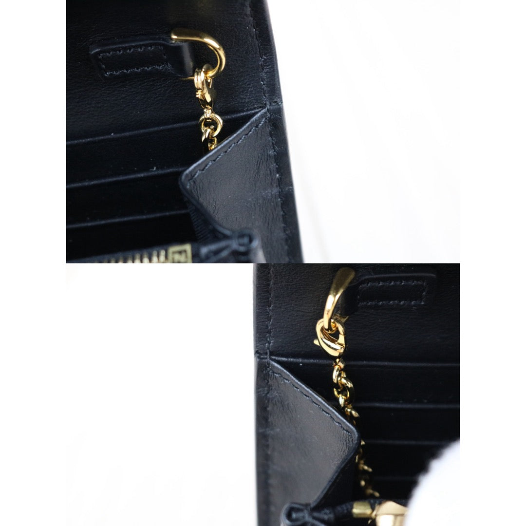 Include Entrupy Certificate of Authenticity｜Excellent（Rank SA）｜ FENDI Calf Leather WOC Chain Bag Black｜Z26092301