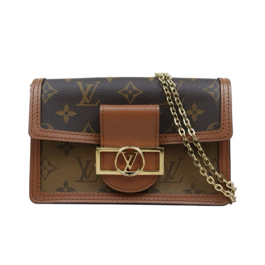 Very Good ( Rank A) ｜LV Monogram Reverse Dauphine Mini WOC Chain Shoulder Bag ｜S25021018