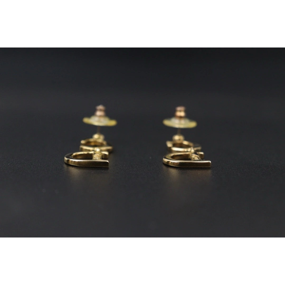 Very Good ( Rank A)｜ Dior CD Earring Gold Plated｜24101001