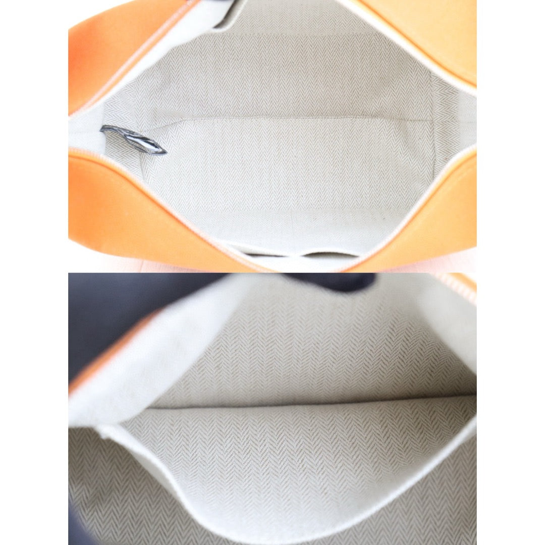 Very Good ( Rank A) ｜ HERMES Bride-A-Brac Canvas Orange Handbag｜H25042205