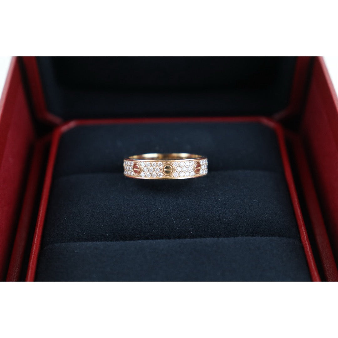 Very Good ( Rank A) ｜ Full Set Cartier Rose Gold Love Ring 58 Size ｜H25102401
