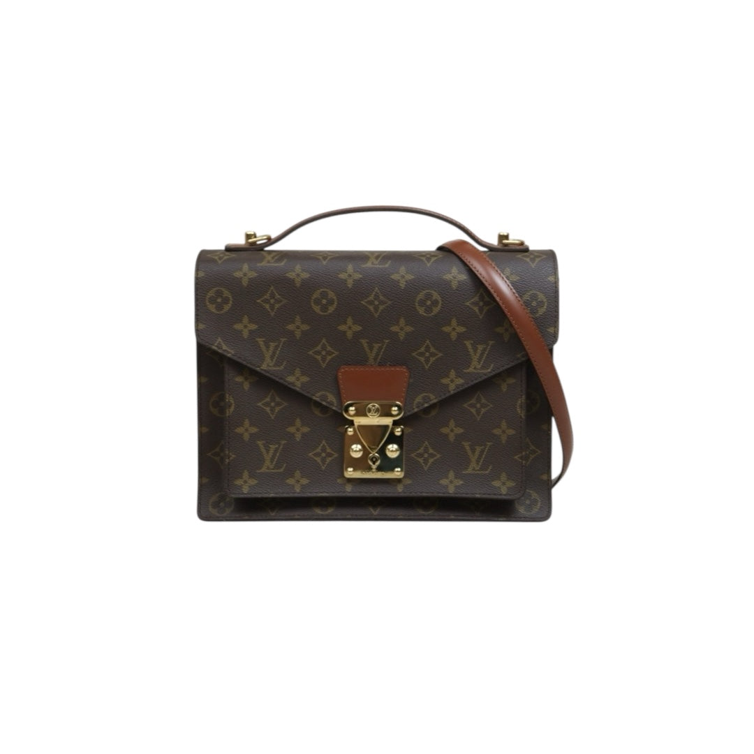 Include Entrupy Certificate of Authenticity｜Good ( Rank AB)｜ Louis Vuitton Monogram Monceau28 Shoulder Bag ｜26061812