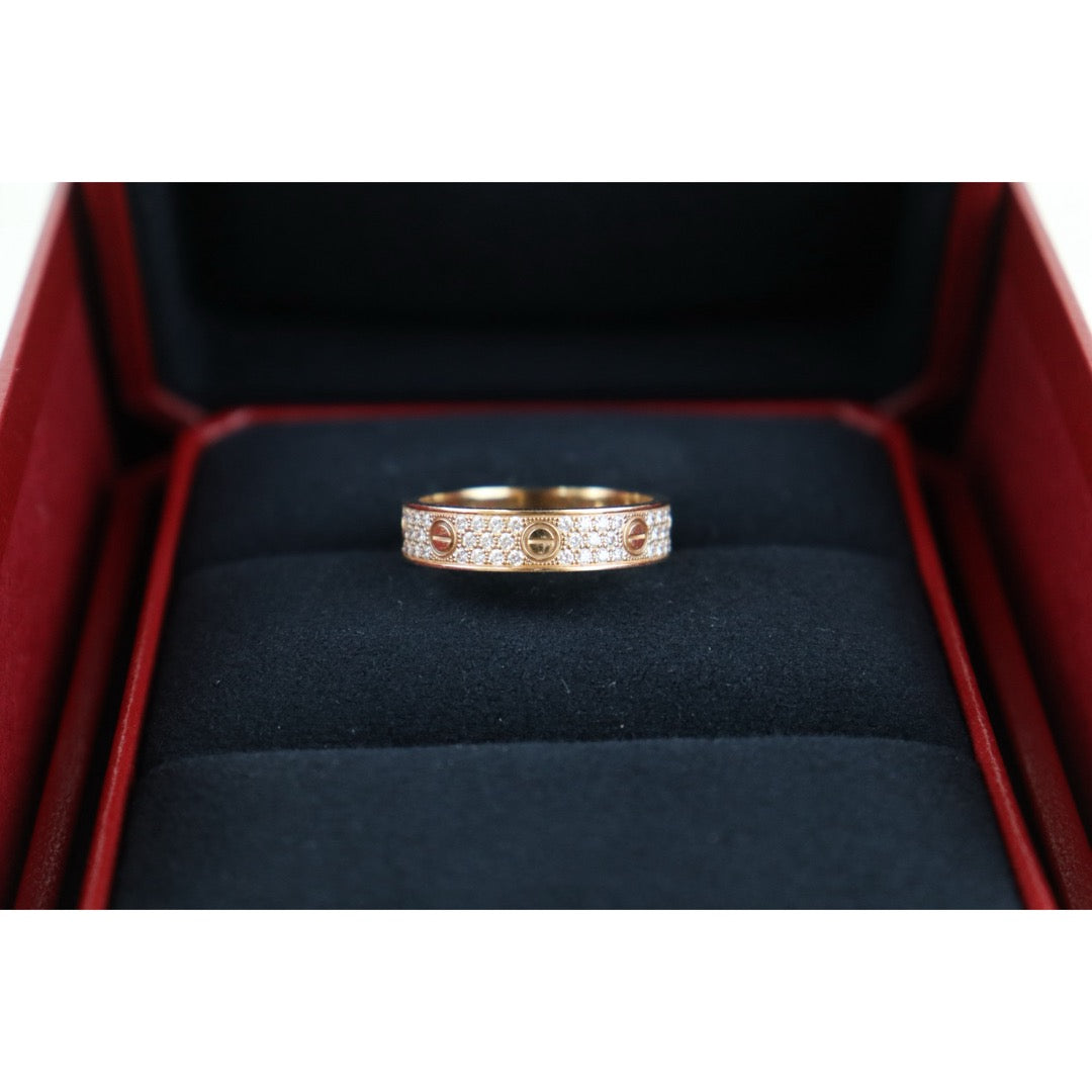 Very Good ( Rank A) ｜ Full Set Cartier Rose Gold Love Ring 58 Size ｜H25102401