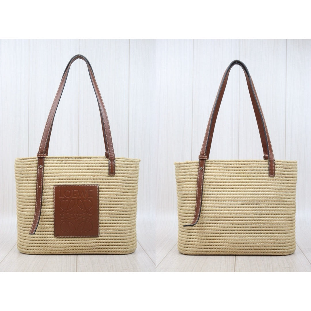 Good ( Rank AB)｜ LOEWE Straw  Basket Handbag Shoulder Bag ｜P25062701