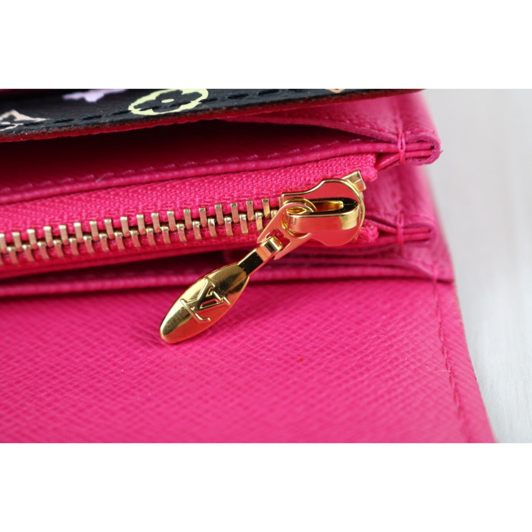 Include Entrupy Certificate of Authenticity｜Excellent（Rank SA）｜Full Set  Louis Vuitton Monogram Multicolor Portofeuil Sara Long Style Wallet ｜X26041106