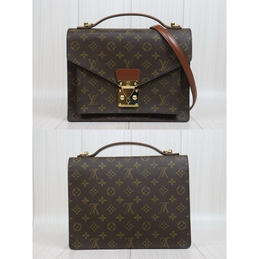 Include Entrupy Certificate of Authenticity｜Good ( Rank AB)｜ Louis Vuitton Monogram Monceau28 Shoulder Bag ｜26061812