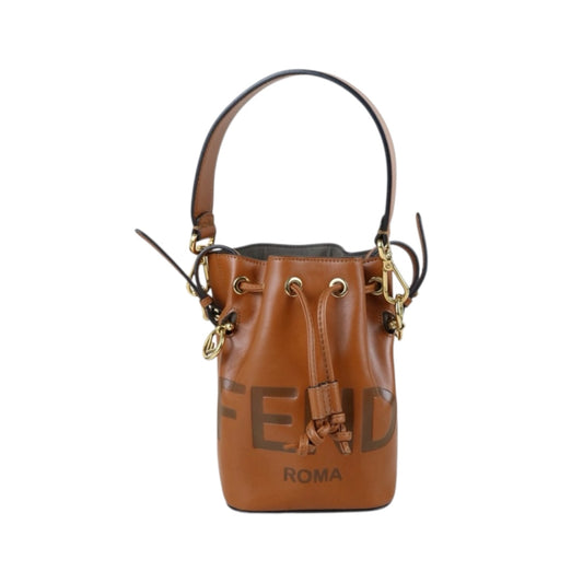 Include Entrupy Certificate of Authenticity｜Excellent（Rank SA）｜ FENDI Calf Leather Mini Handbag Shoulder Bag Caramel｜S26050604